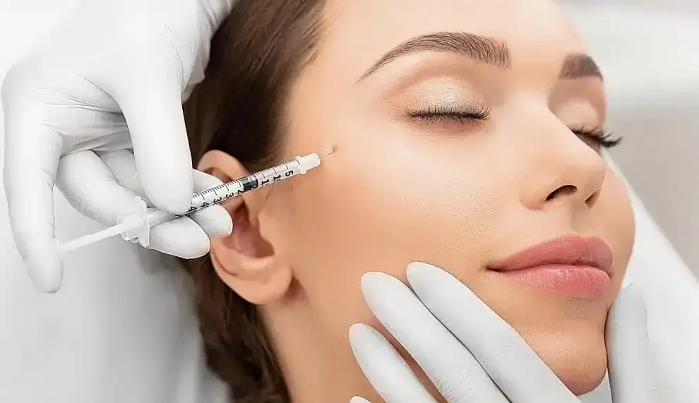 Dermatologist performing skin booster rejuvenation in Gangnam clinic using microinjection technique